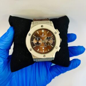 Hublot Classic Fusion Chronograph with Brown Dial and Brown Leather Strap